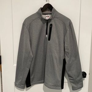 New Russell Quarter Zip Gray Sweater